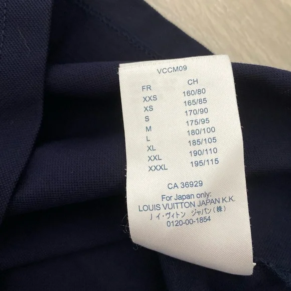COPY - Louis Vuitton men’s navy cotton polo size L slim fit